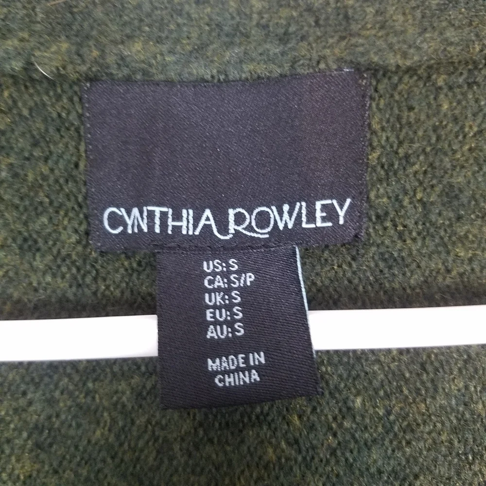 Cynthia Rowley green wool blend sweater